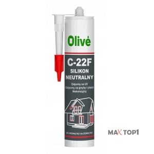 Silikonas OLIVE C22F dark grey 280ml NR.19 100628